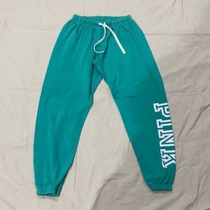 Turquoise PINK sweatpants